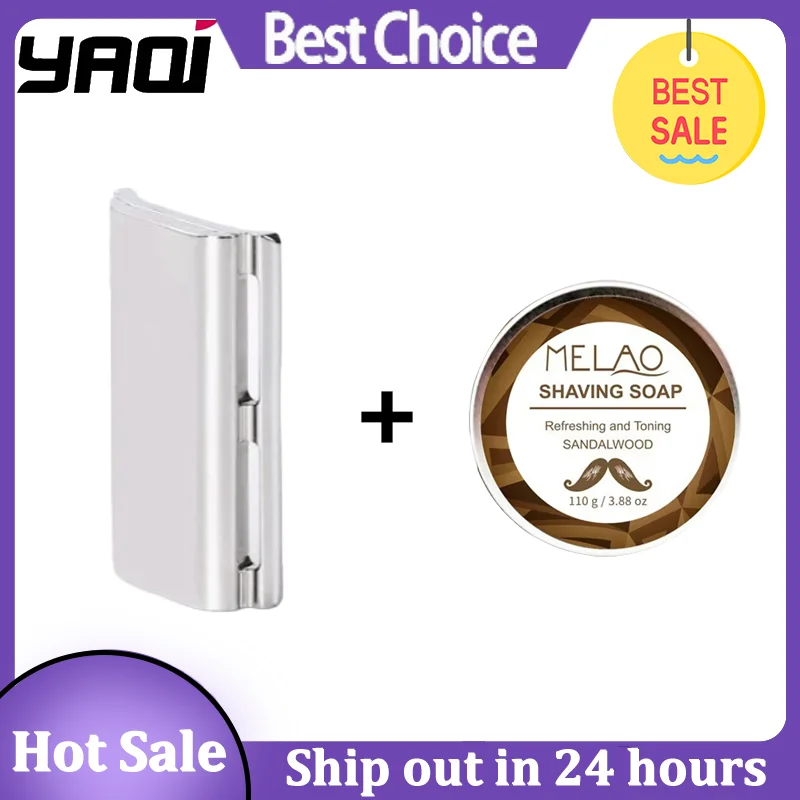 

YAQI Ghost 90SB 316 Stainless Steel Polished Safety Razor Head with 0.90mm Blade Gap - Grade Men's Travel Care Grooming Tool
