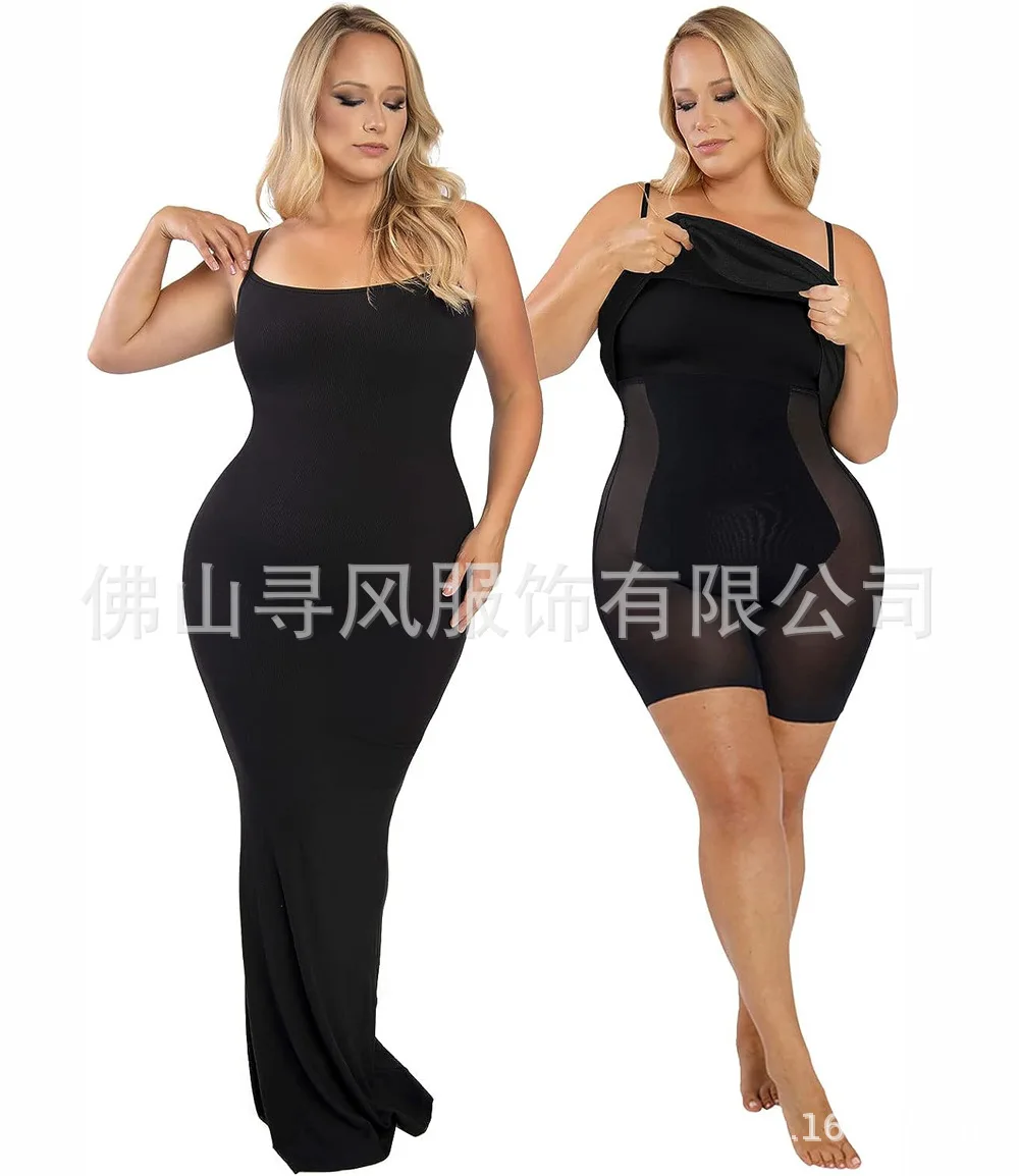 Light Belly Dress transparency demonstration showing 90% see-through when stretched