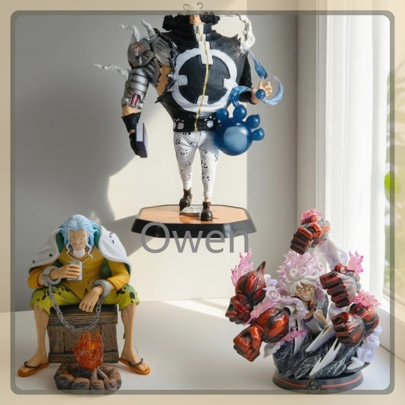 

ONE PIECE аниме Ника Луффи фигурка Rayleigh сидячая поза фигурки Kuma ПВХ модель коллекция статуя игрушка украшение подарок