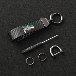 High-Grade Leather motorcycle KeyChain Horseshoe Buckle Jewelry for Cagiva Motorcycle Cagiva Sports Motorcycle