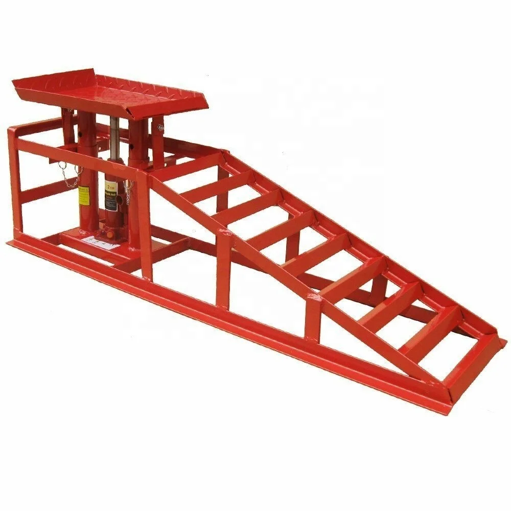 Car Repairing Ramps Auto Lift Oil Changer Bracket Maintenance Chassis Elevation Bracket 2 Tons Hydraulic Maintenance Ramp