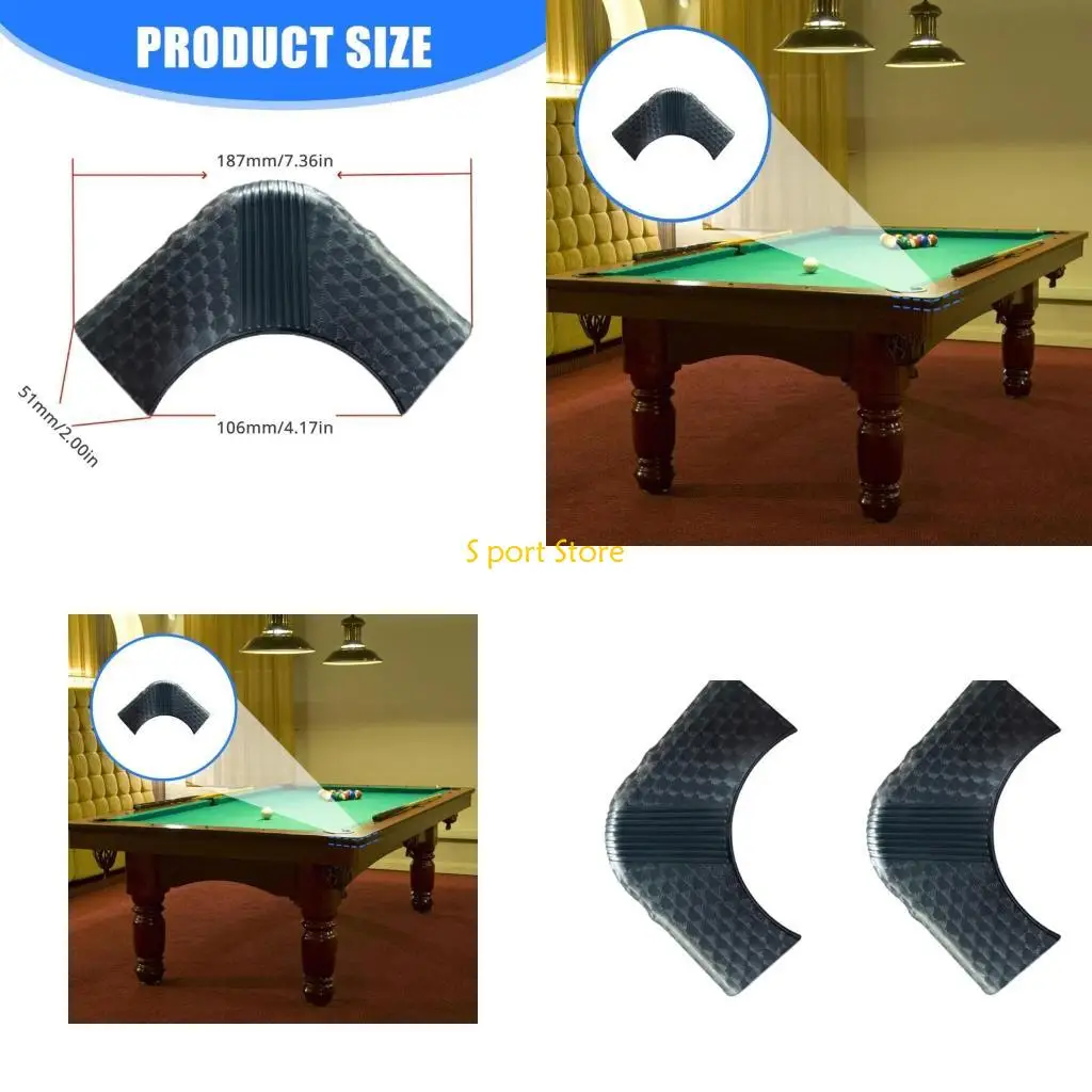 

U2JB Billiard Pool Table Liners Plastic Pool Table Pocket Liner Replacement Corner Liner for Billiard Pool Table Corner Caps