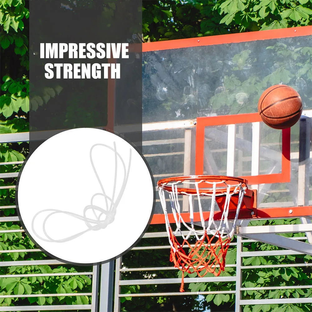 

2Pcs Basketball Net String High Strength Nylon Threading String Hoop Net Rope Replacement Fixing Cord Netting Accessory Frame