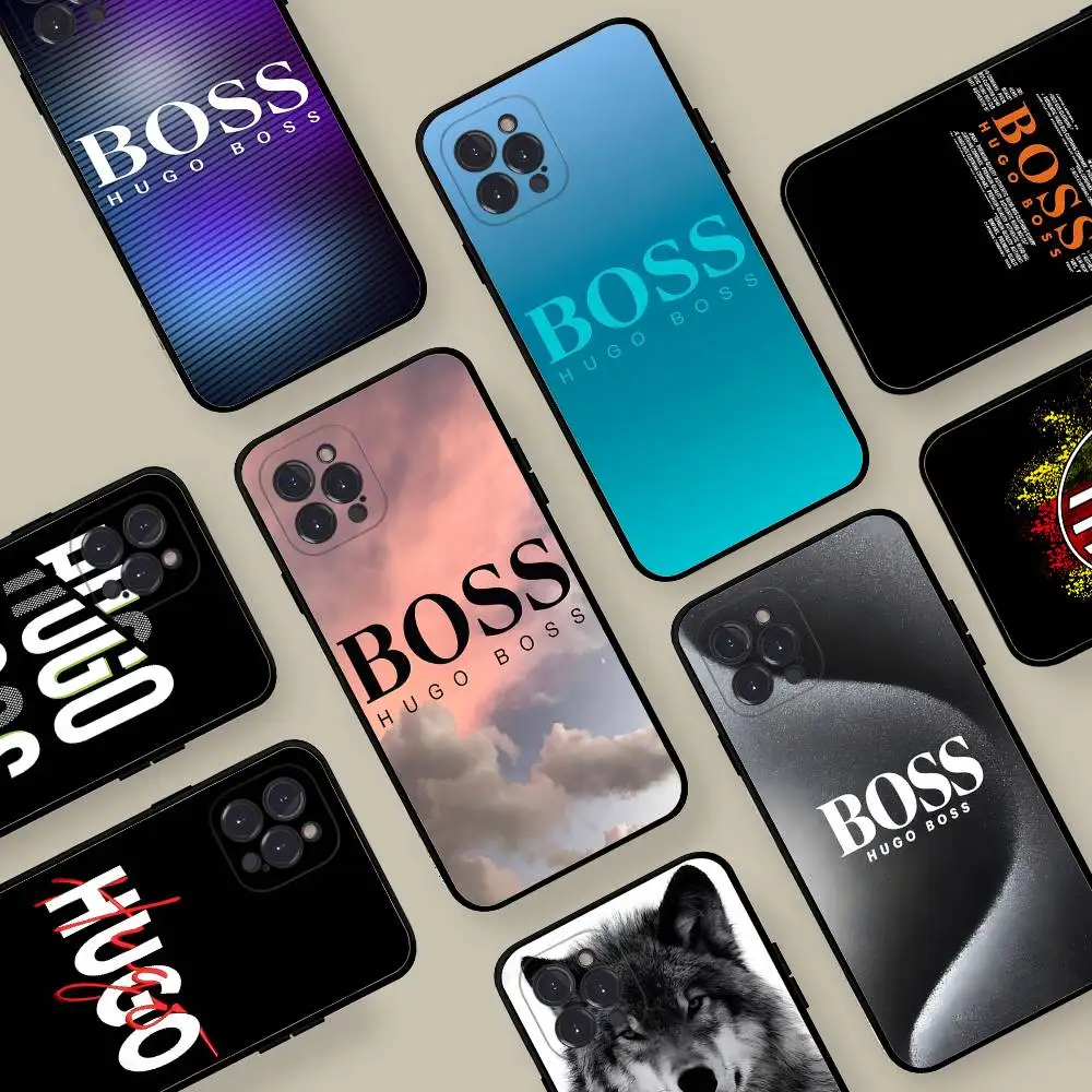 Fundas Protectoras para Teléfono H-Hugo Cool B-Boss para iPhone 17 16 15 14 13 12 11 Pro Max 13 17Air, Resistentes a Impactos y Suaves