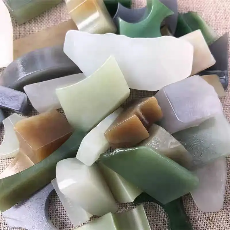 Natural Real Hetian Jade Stone Crystal Jewelry Leftover Material Collection of Gemstone Mineral Specimens Home Decoration Stone