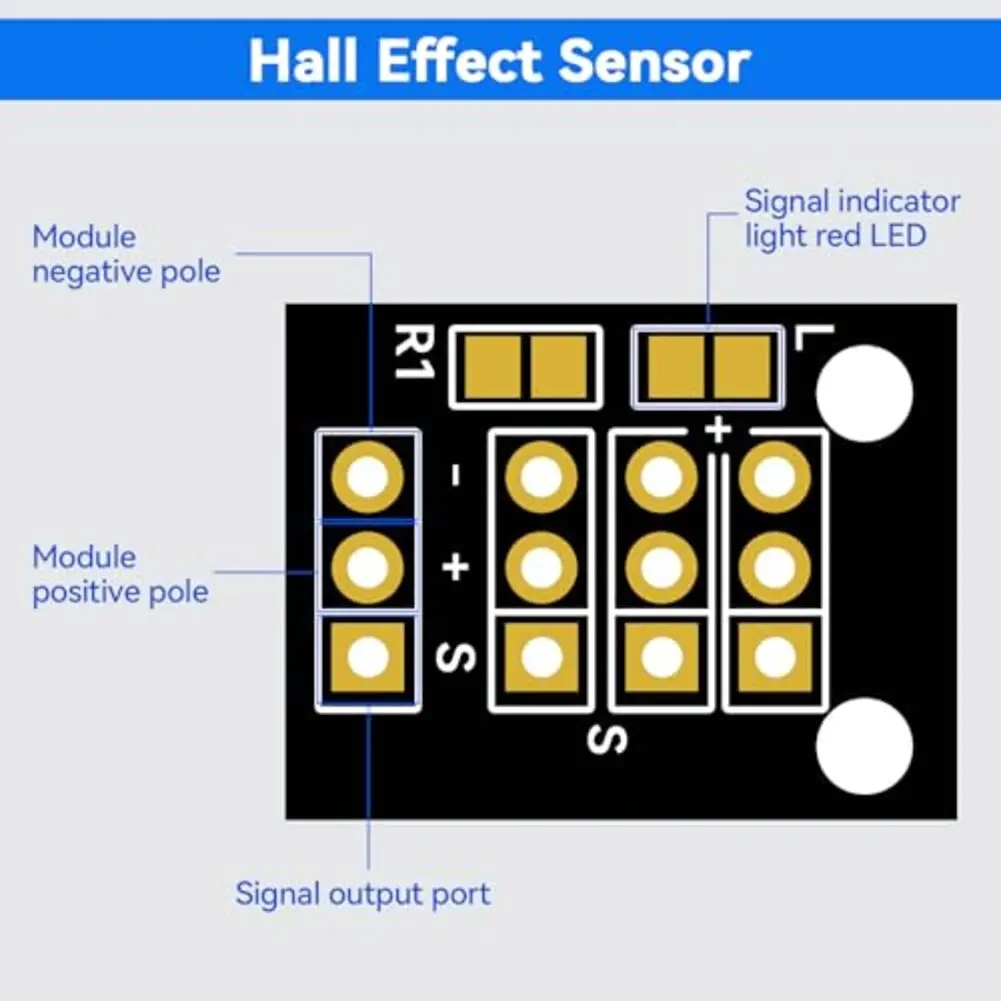 20pcs High Sensitivity Hall Effect Magnetic Sensor Module For Arduino Projects Measurement & Analysis Instruments Parts