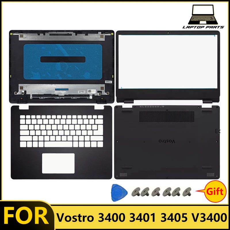 NEW For Vostro 14 3400 3401 3405 V3400 Laptop Frames LCD Back Cover top Cover Front Bezel Palmrest Bottom Case  US keyboard