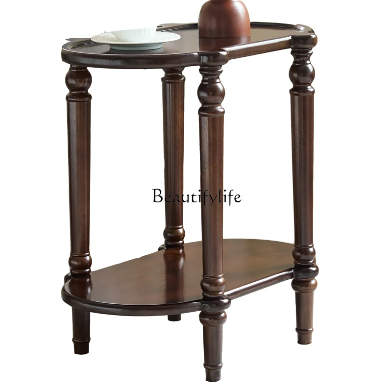 

Sofa Middle Small Coffee Table Office Solid Wood Small Table Business Reception