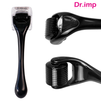 DRS Derma Roller Stainless  540 Pins Mesoroller Face Medical Grade Machine for Hair Regrowth Growth Skin Care Black Microniddle