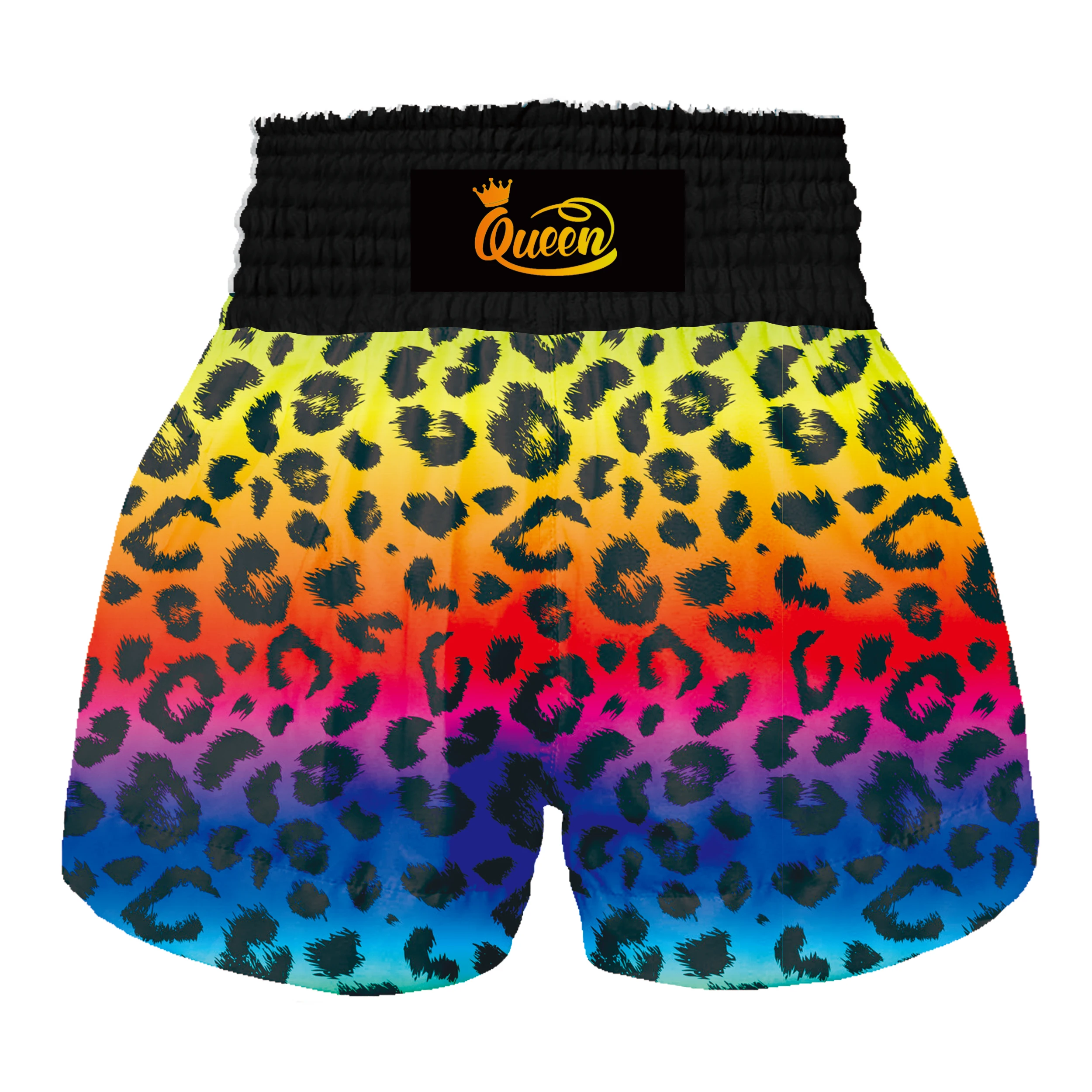 Customized Muay Thai for men, women, children, teenagers, Taekwondo, wrestling MMA、 Sanda grip BJJ、 Leopard print shorts