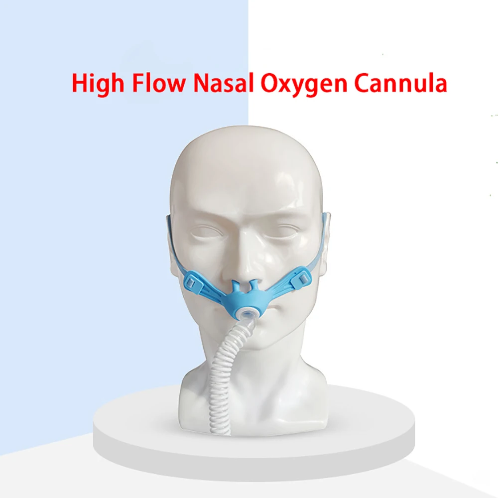 

Flexible Head Strap High Flow Oxygen Nasal Tube, Nasal Cannulas Hose Direct Connection for Therapy Breathing