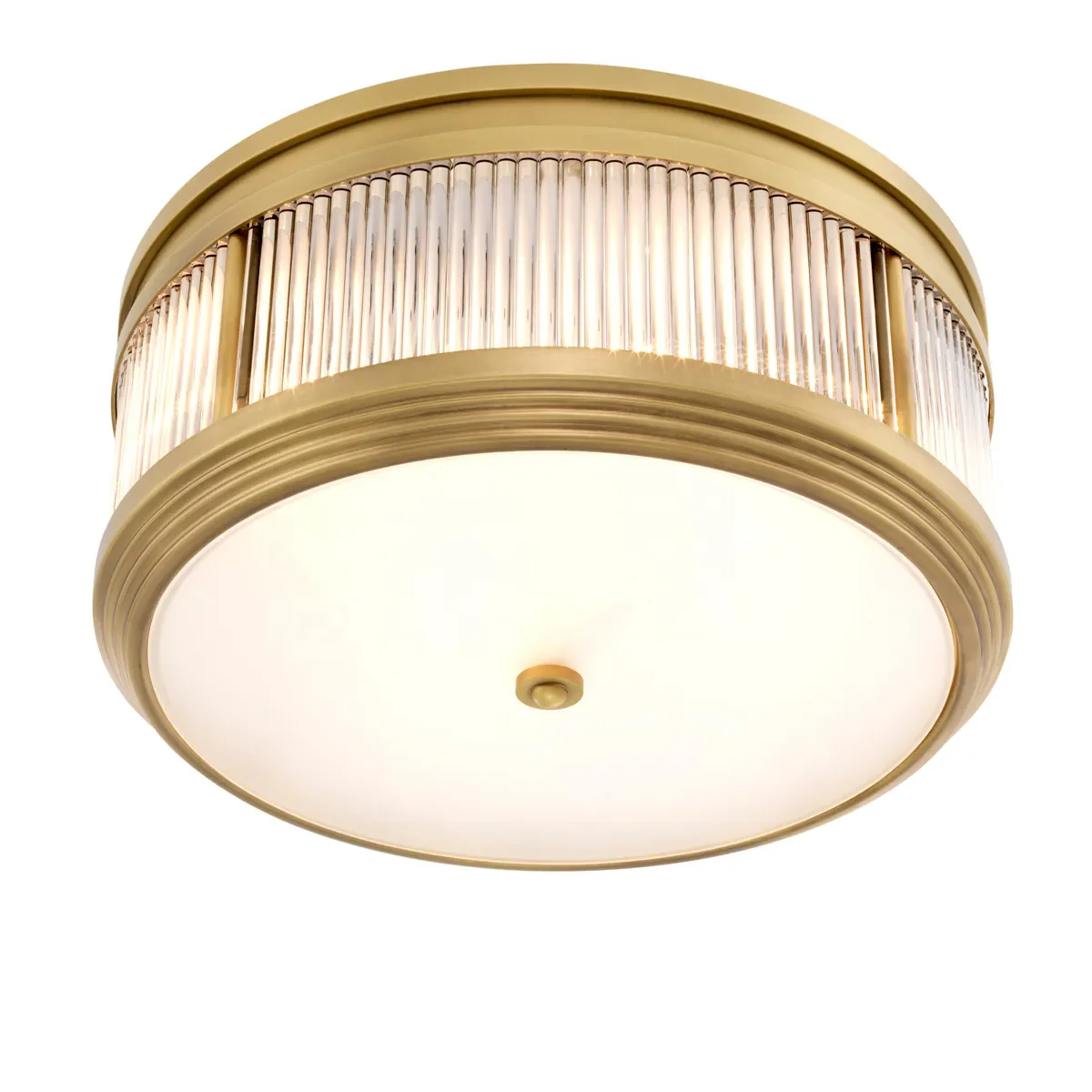 

Custom Modern Design Clear Glass Rods Decorative Flush Mount Indoor Light Designer Bedroom Living Room Lighting Ceiling Lamp