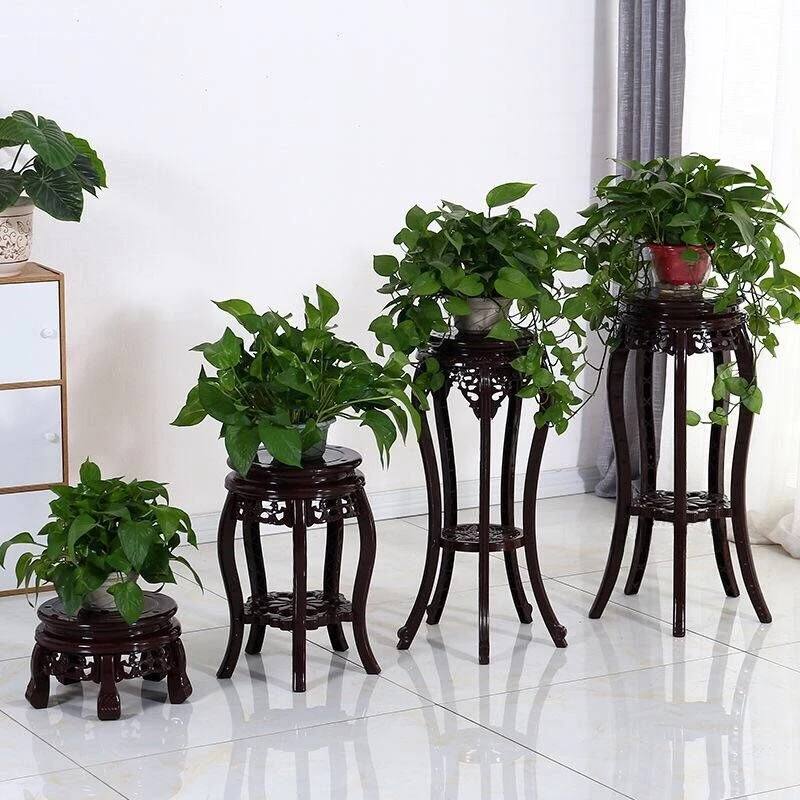 Flower Stand Imitation Wood Plant Stand Multi-layer Fish Tank Flower Pot Stand Balcony Plant Stands Indoor Floor Storage Shelf