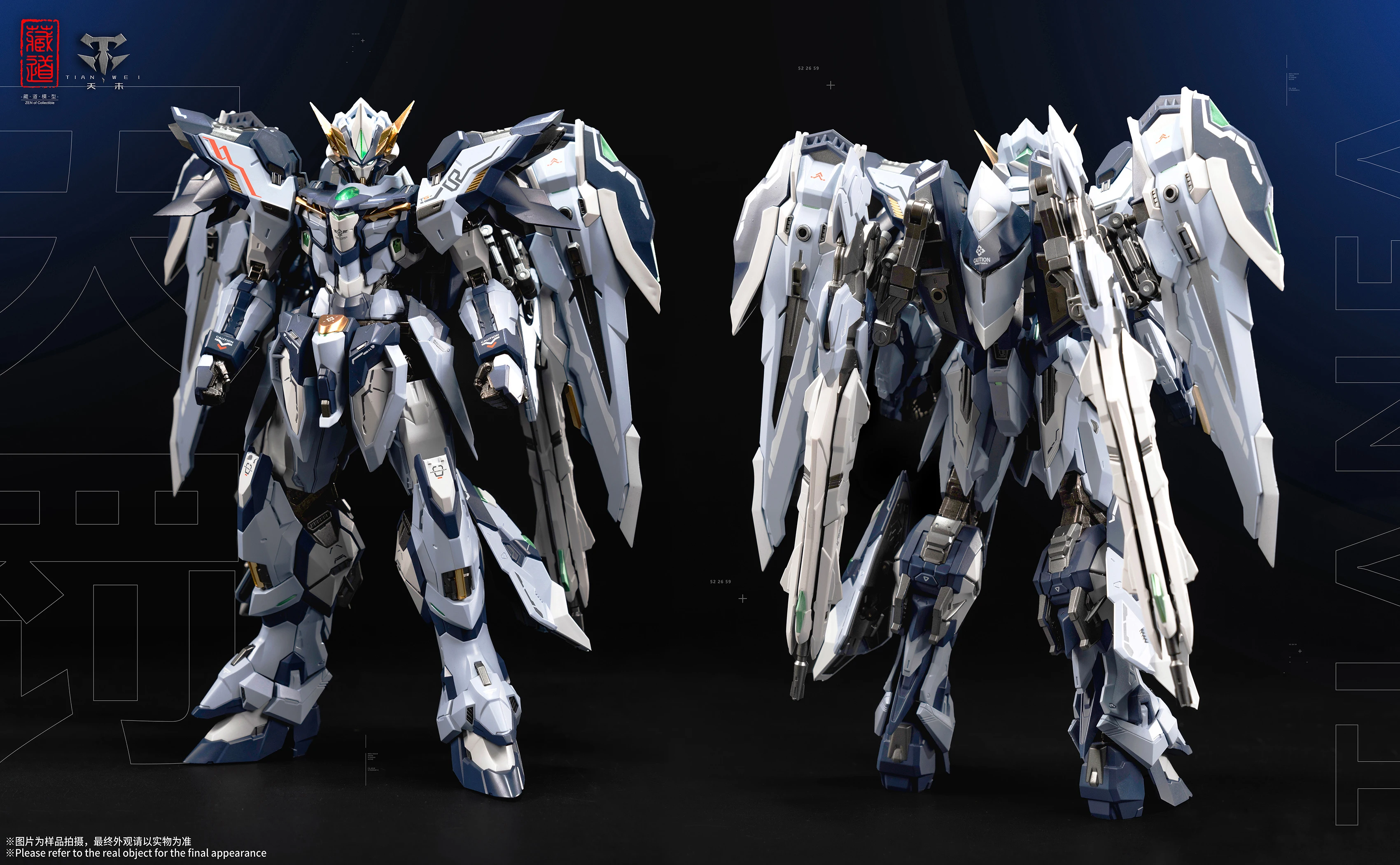 【Envio 24 horas】Coleção Cangdao CD TG02 Tianfa Metal faz 1/100 liga robô boneco de ação brinquedo hobbies coleção presentes