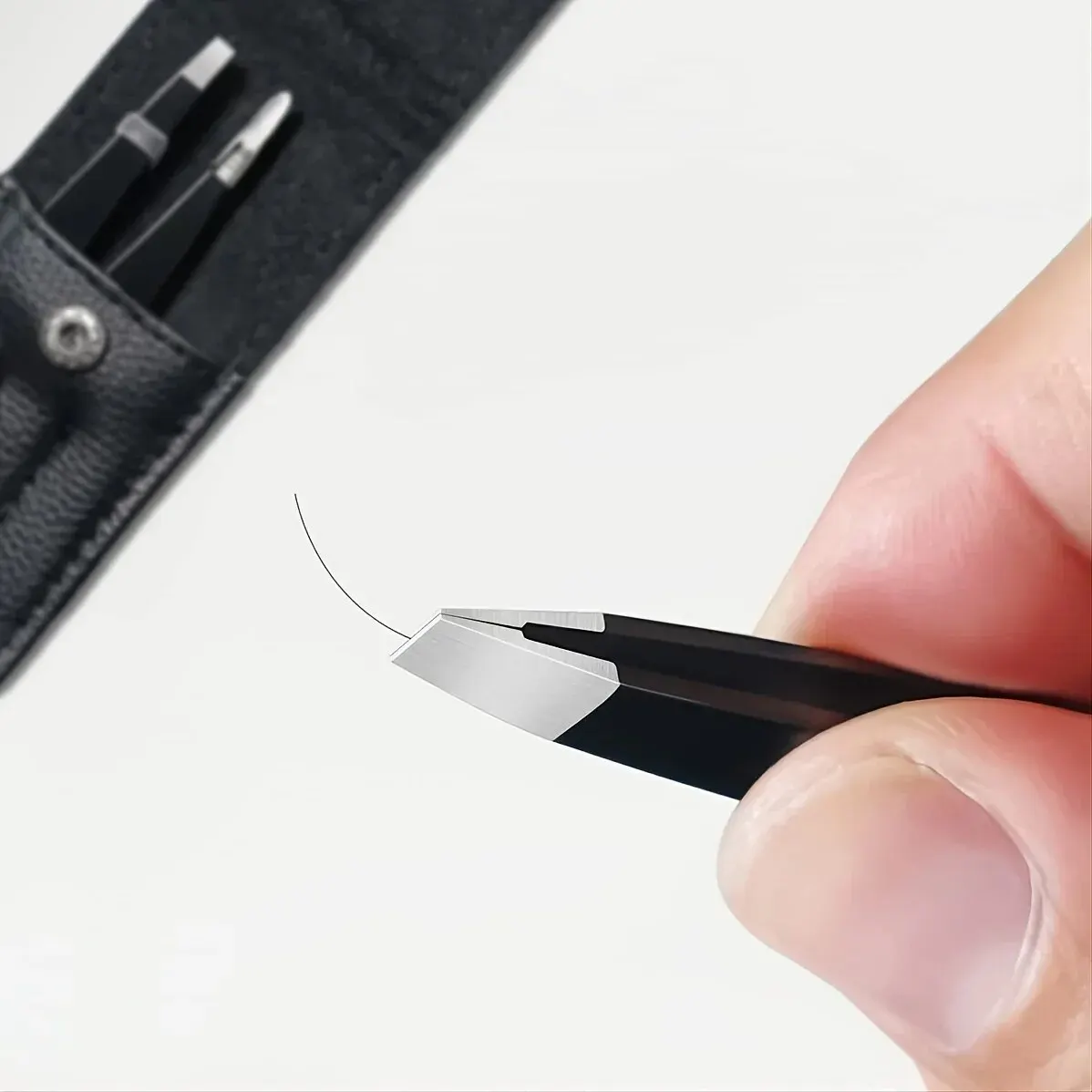 Conjunto de pinças 3-4 peças de pinças de ponta afiada de precisão de sobrancelha de aço inoxidável premium para remoção de pêlos corporais encravados e faciais