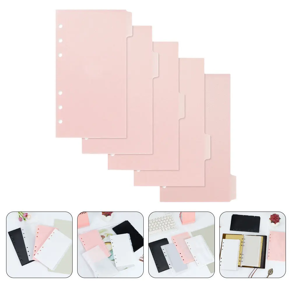 

Набор пластиковых карманов-вкладышей для папок на 6 отверстий, многоразовые, для документов, для офиса, учебы, путешествий и организации хранения