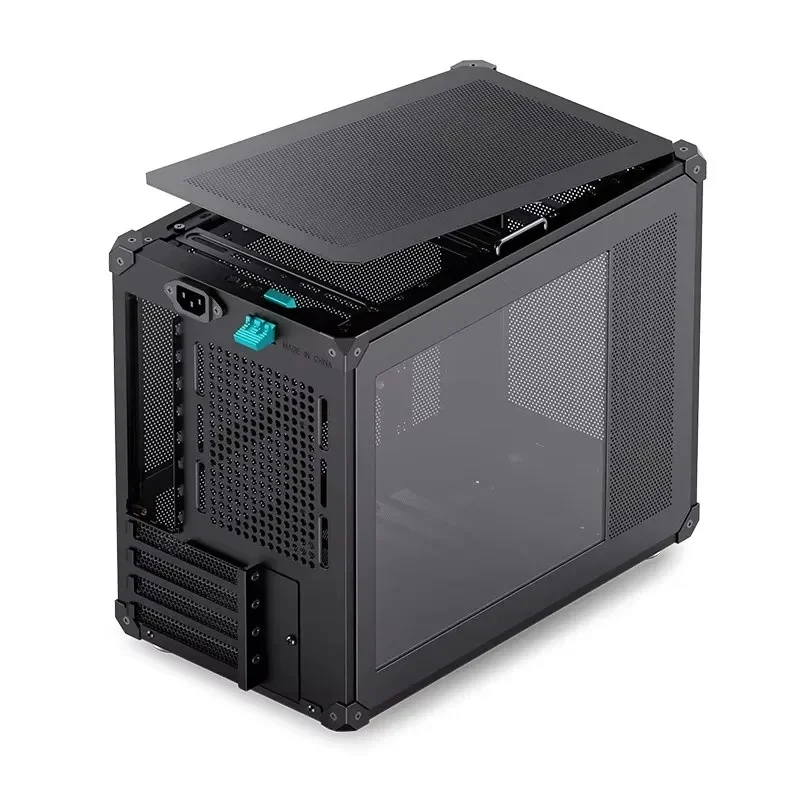 JONSBO C6 ITX Black Mini Chassis Four Side MESH Board 3 Fan Position ATX Power Supply 170mm Radiator Computer Chassis White