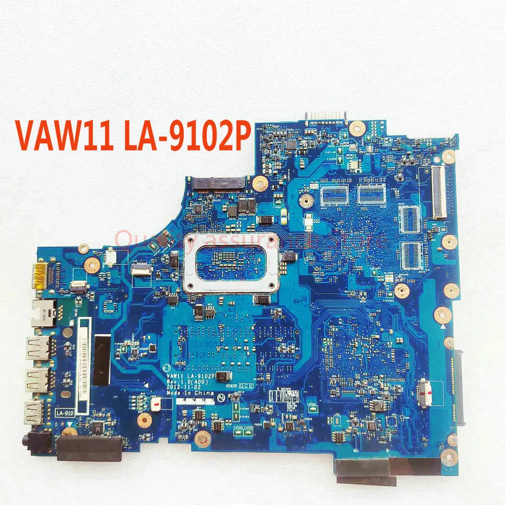 LA-9102P For Dell Latitude 17R 5721 3721 Laptop Motherboard VAW11 LA-9102P Mainboard LA-910 With CPU 2127U 100% Test OK