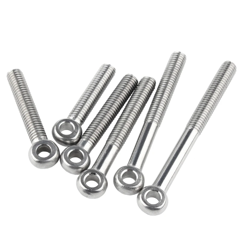 M5 M6 M8 M10 M12 304 Stainless Steel Ring Link Bolt Fisheye Eye Slip Hole Screw Live Bolt Fisheye With Hole
