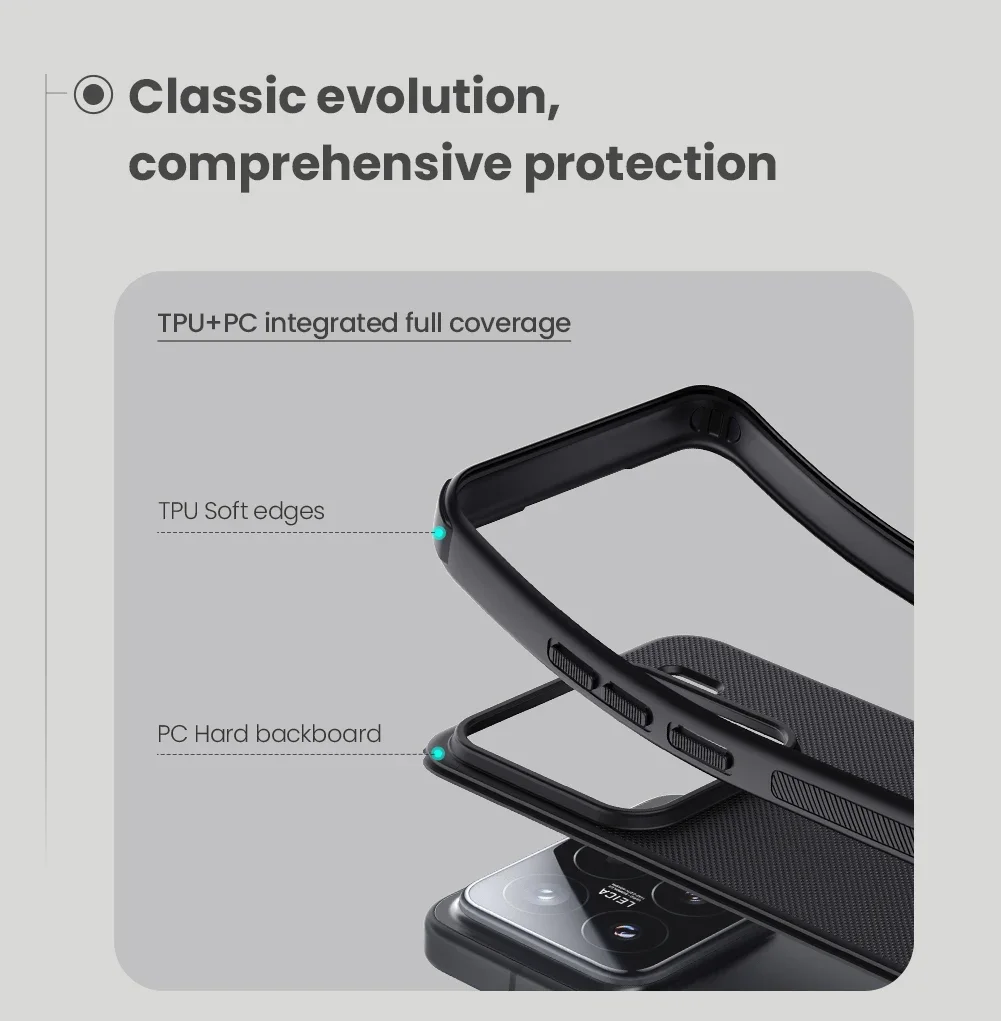 Nillkin for Xiaomi Mi 15 5G Case Super Frosted Shield Magnetic Ultra-Thin Hard for Slim Soft Edge Back Cover