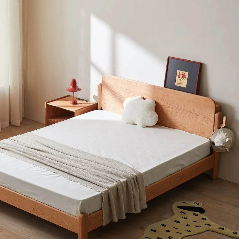 

Deer children's bed Nordic style Japanese style furniture Log solid wood bed Cherry wood children