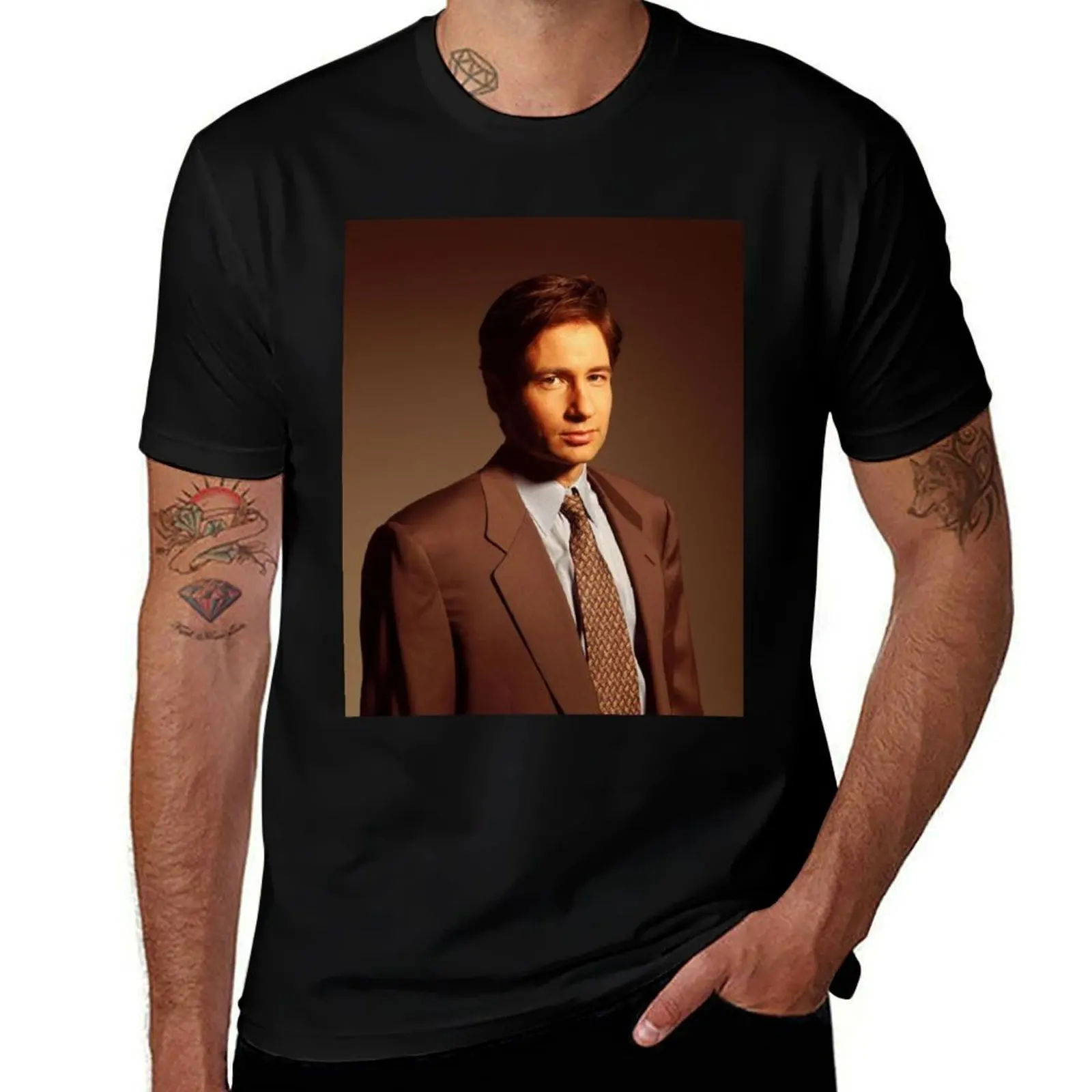 Mulder X-files T-Shirt Casual Fashion Short Sleeve Cotton T-Shirt