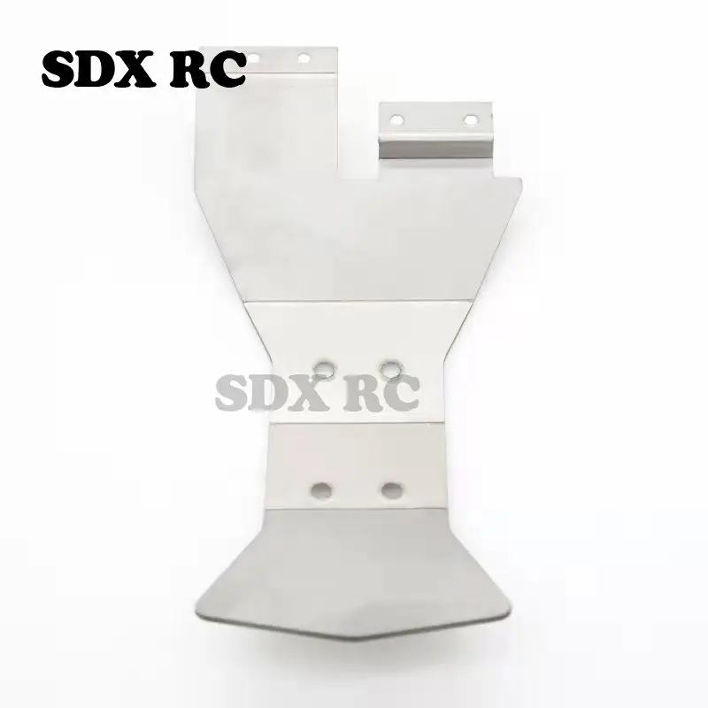 1 Set Stainless Steel Metal Bumper Chassis Armor Protection Skid Plate For 1/10 RC Car Slash 4x4 dead mouse 727