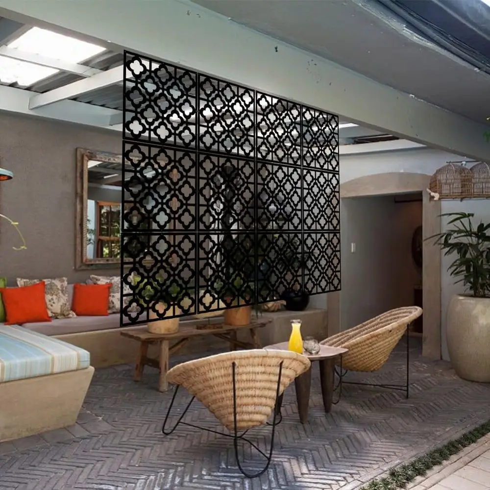 12-Piece PVC Room Dividers - Thick Decorative Lower Panels for Home, Office, and Commercial Spaces