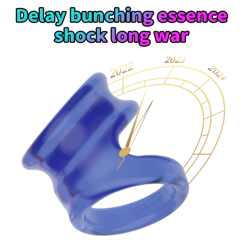 2023 New Double Penis Ring Reusable Silicone Semen Lock Cockring Testis Loops Dick Extender Erection SM Erotic Sex Toys For Men