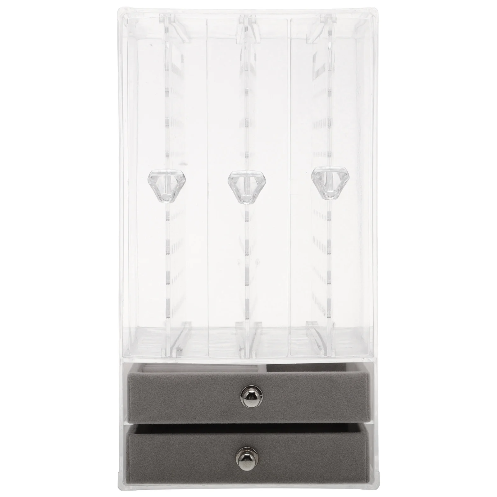 1Pcs Exquisite Jewelry Organizer Stand Transparent Earring Necklace Bracelet Display Rack Home Vanity Storage Display Stand