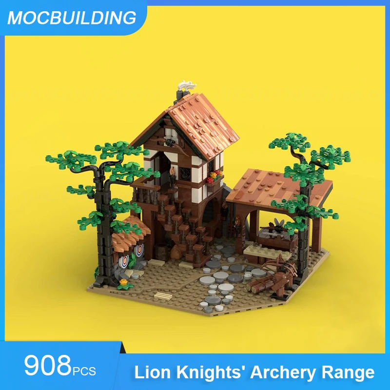 MOC Building Blocks Forestmen\'s & Black Falcons & Lion Knights Series Castle Model DIY Assembly Bricks Collect Xmas Toys Gifts