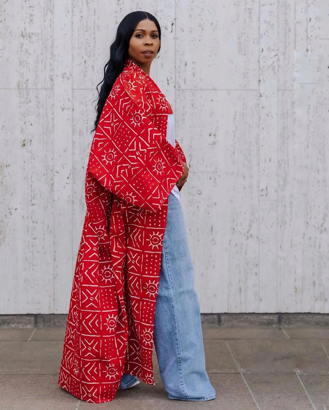 Spring Autumn 2025 New Arrival African Women Long Sleeve Printing Polyester Long Coat African Clothes Women S-4XL