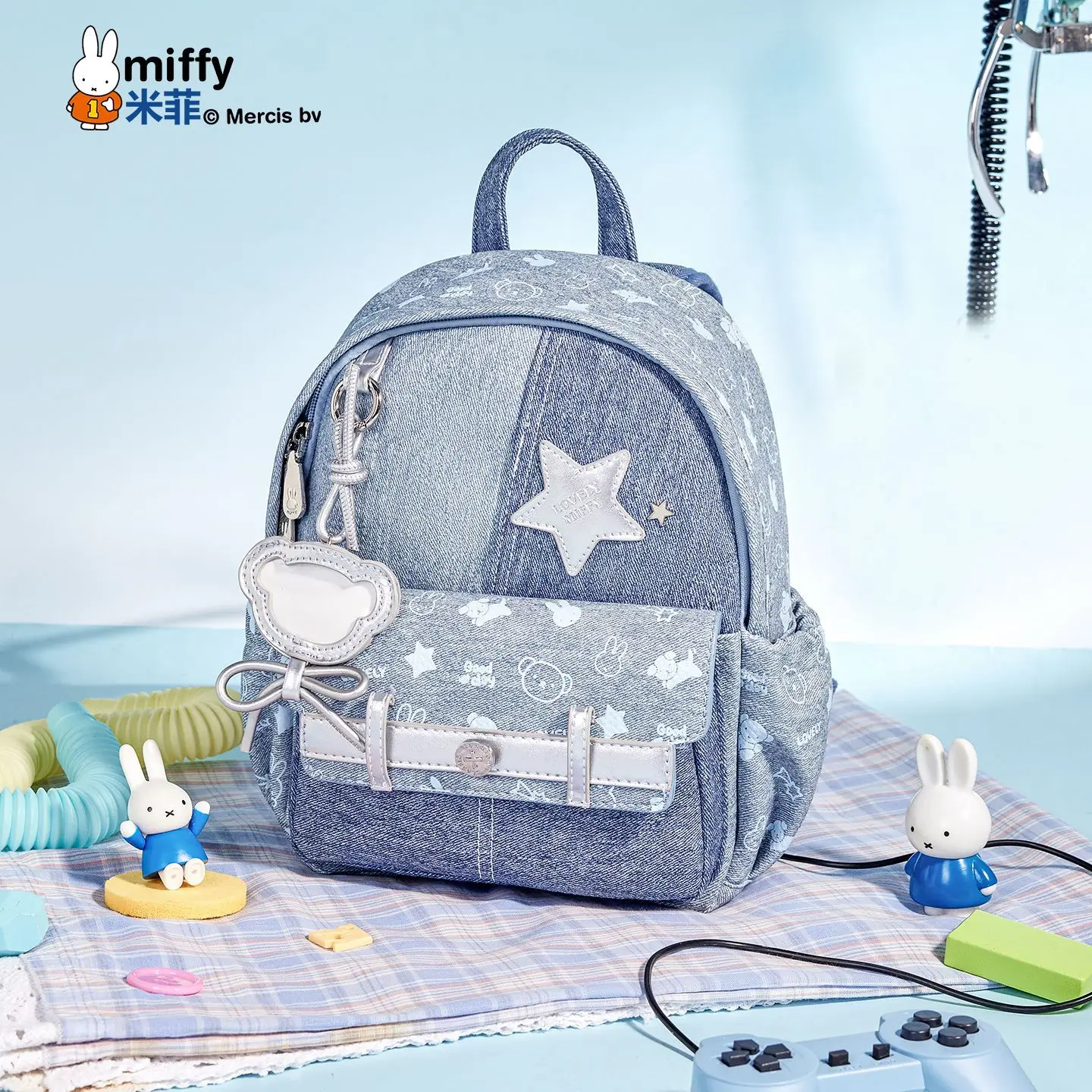 retro-cartoon-kawaii-miffy-small-backpack-lovely-playful-print-minimalist-fashion-school-rucksack-for-young-ladies-daily-use