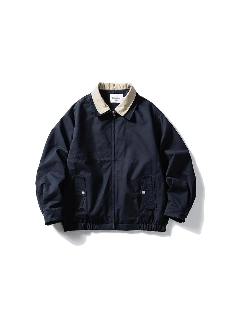 

Куртка-бомбер Aimatarget демисезонная повседневная молодежная с воротником-стойкой, ветрозащитная, на молнии, свободного кроя