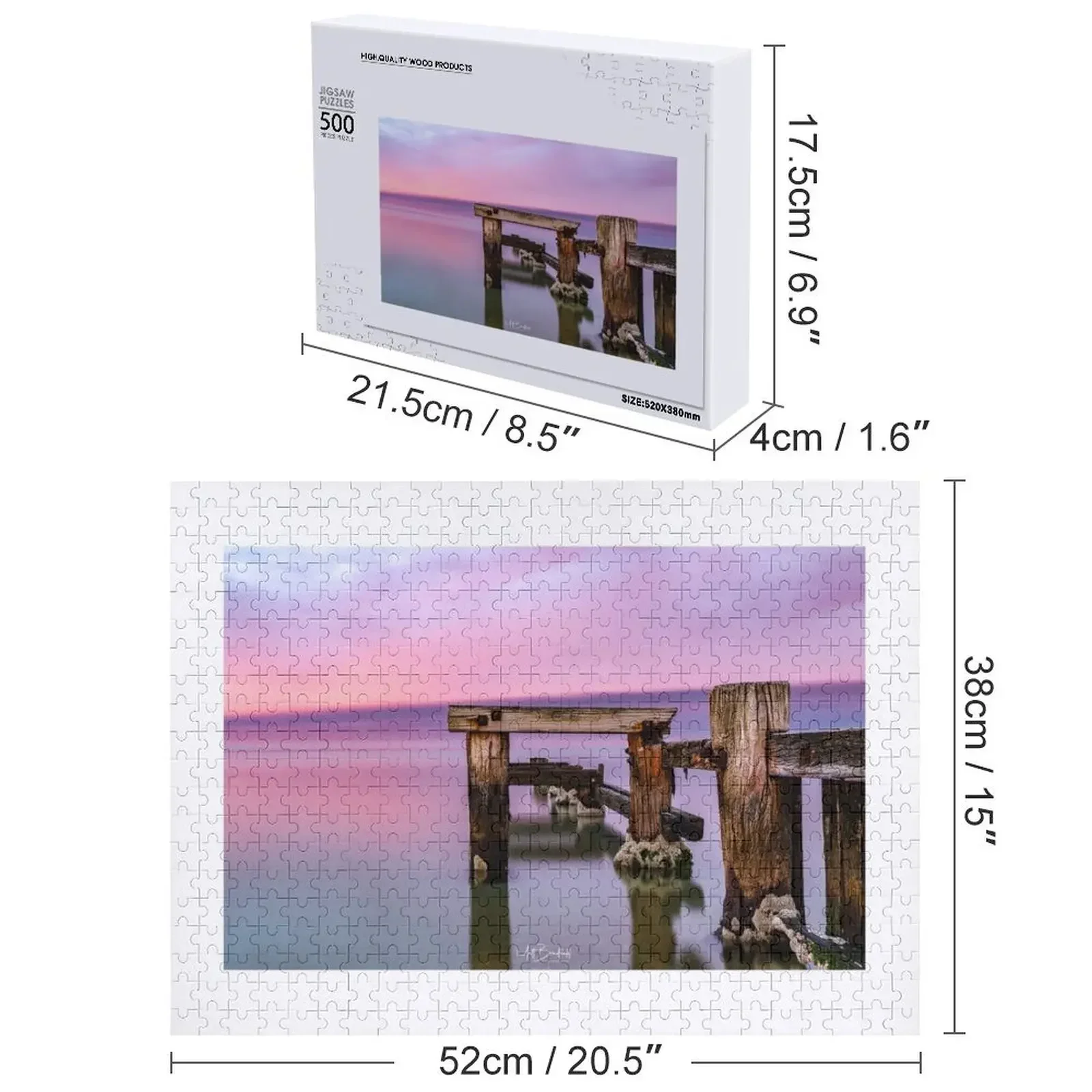 Пазл Mentone Groyne, деревянные композиции для детей, деревянная фотография, персонализированный заказ с фото, подарочная головоломка для ребенка на заказ