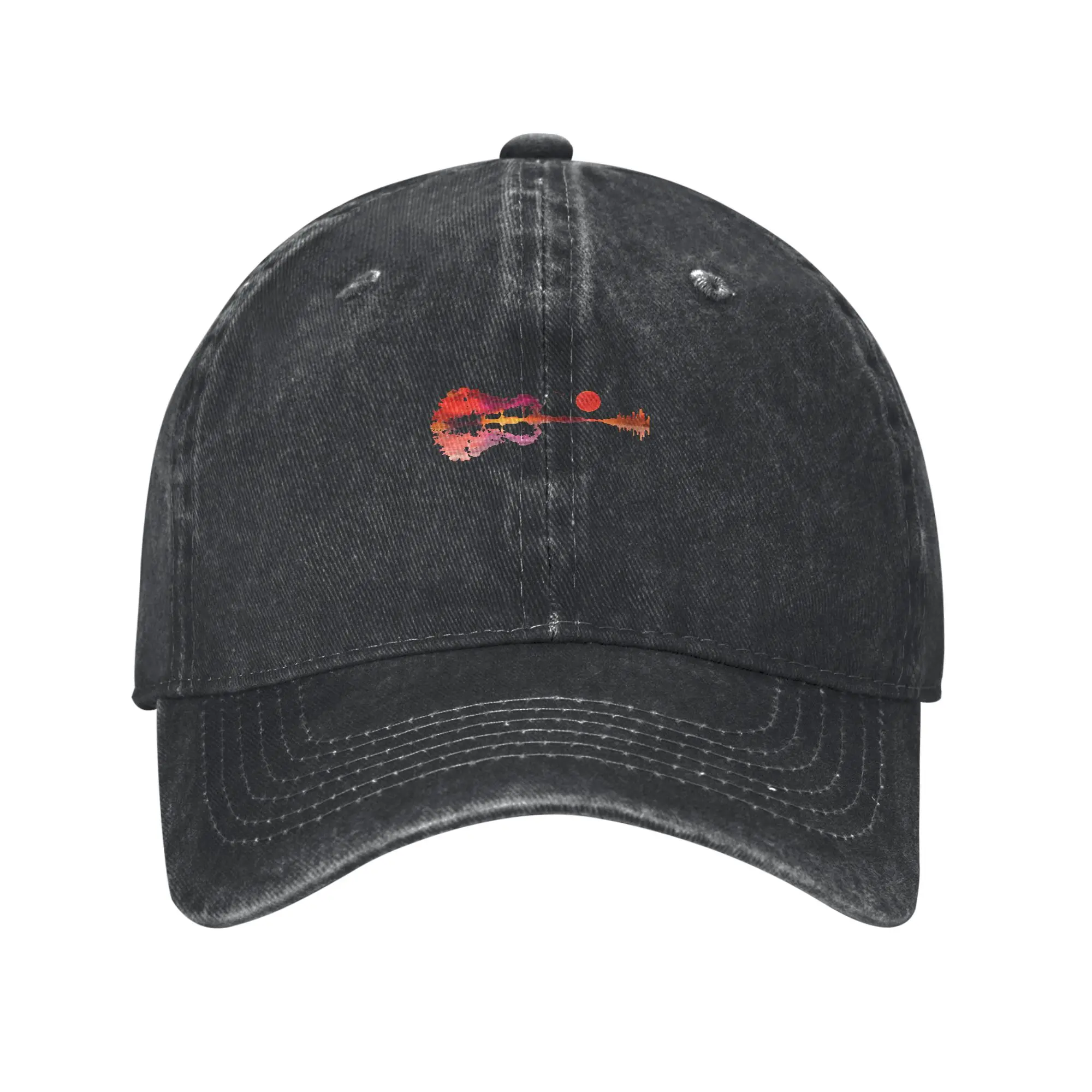 Let It Be - Guitar Sunset - Guitar artwork Fashion Baseball Cap  Comfortable Baseball Cap  Ball Sports Baseball Cap
