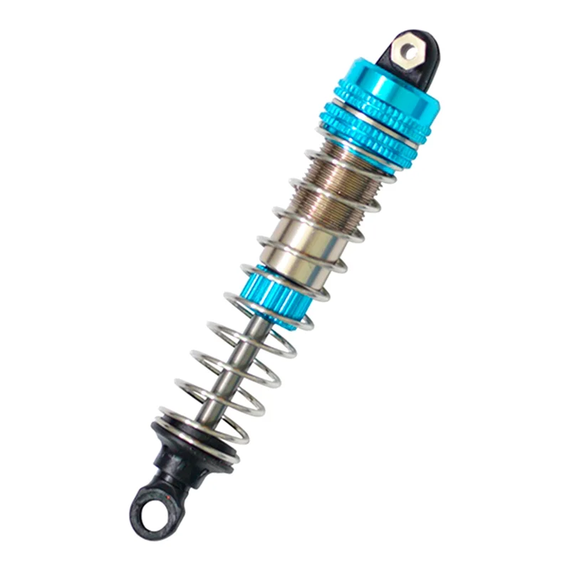 A45F-4 szt. Metalowe amortyzatory do XLF X03 X04 X-03 X-04 1/10 RC Samochód Monster Truck Części Zamienne do Tuningu Niebieskie