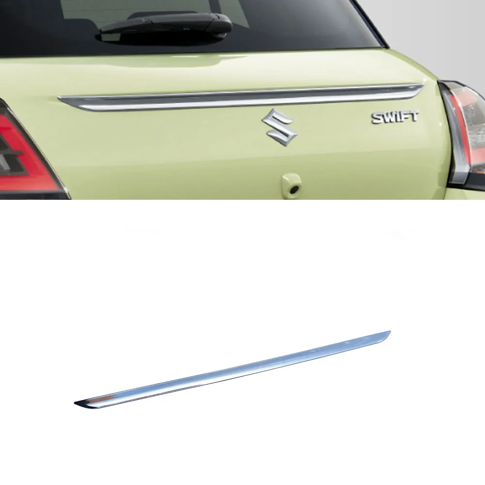 Car Styling Trunk Tailgate Trim For 2024 Suzuki Swift ZC/ZD Chromium Accessories