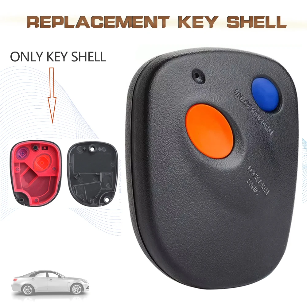 KEYECU Remote Car Key Shell Fob 2 Button for 1999 2000 2001 2002 2003 2004 Subaru Forester Legacy Impreza