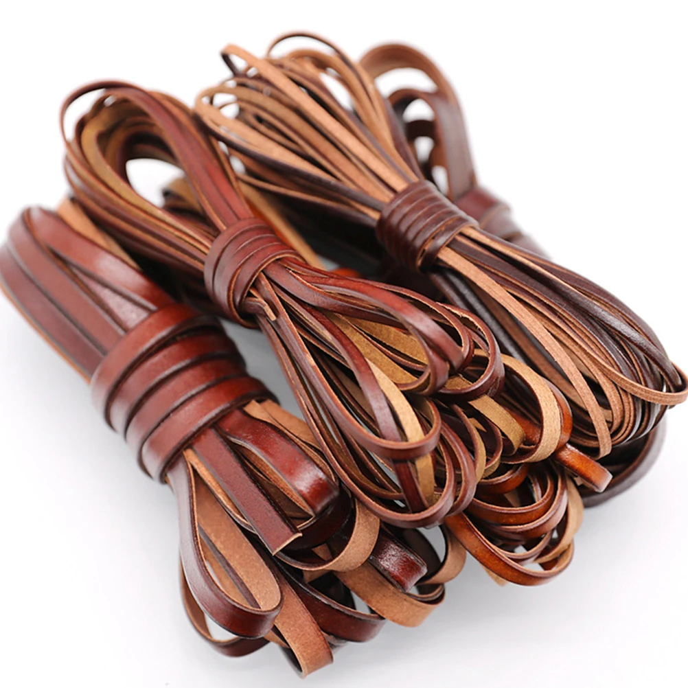 

Genuine Cowhide Cord String Rope For Bracelet Necklace Jewelry Making Accessories Craft Beading Rope