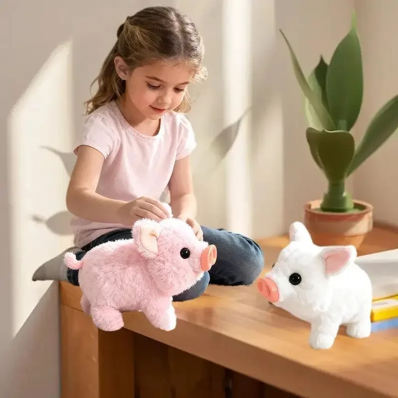 Symulowane Elektryczne Prosiaczki Pluszowe Realistyczne Zabawki Może Chodzić Szczać Elektroniczne Zwierzątka Domowe Śliczne Prezenty Dla Dzieci