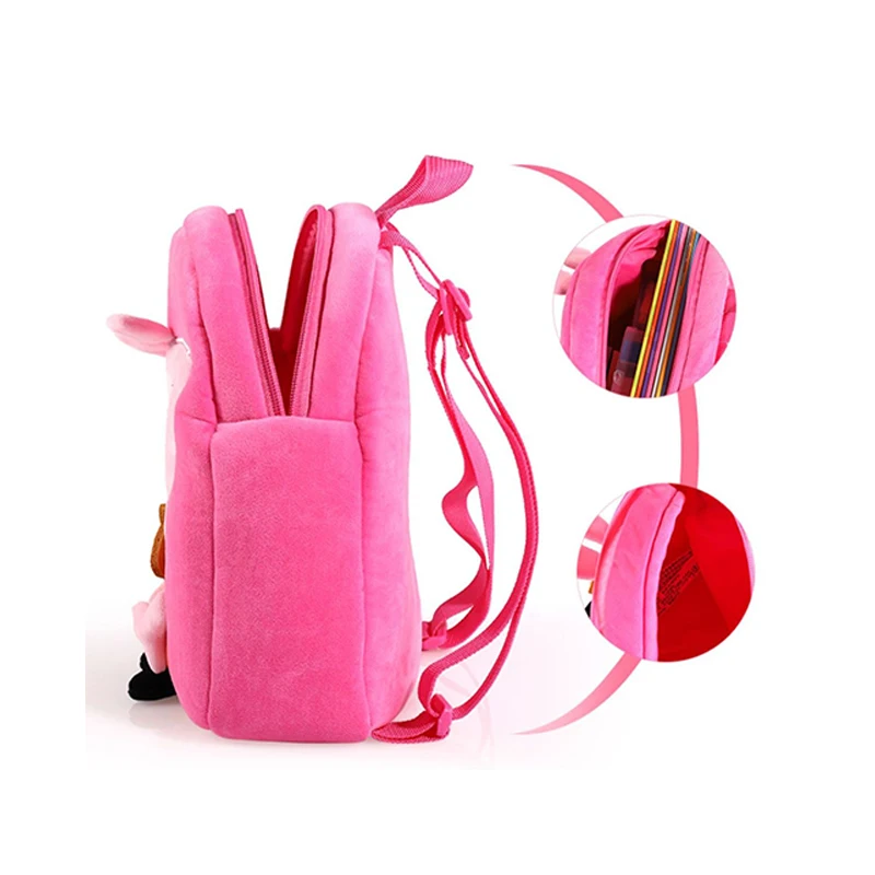 Sac à dos original en peluche Peppa Pig, 27cm, pour enfant, maternelle, George, dessin animé, cadeau d'anniversaire, jouets