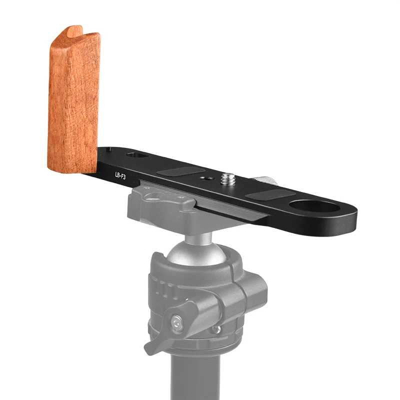 Placa base de madeira em forma de L VLOGMAGIC para câmeras de filme Nikon F3 F3HP F3T F3AF