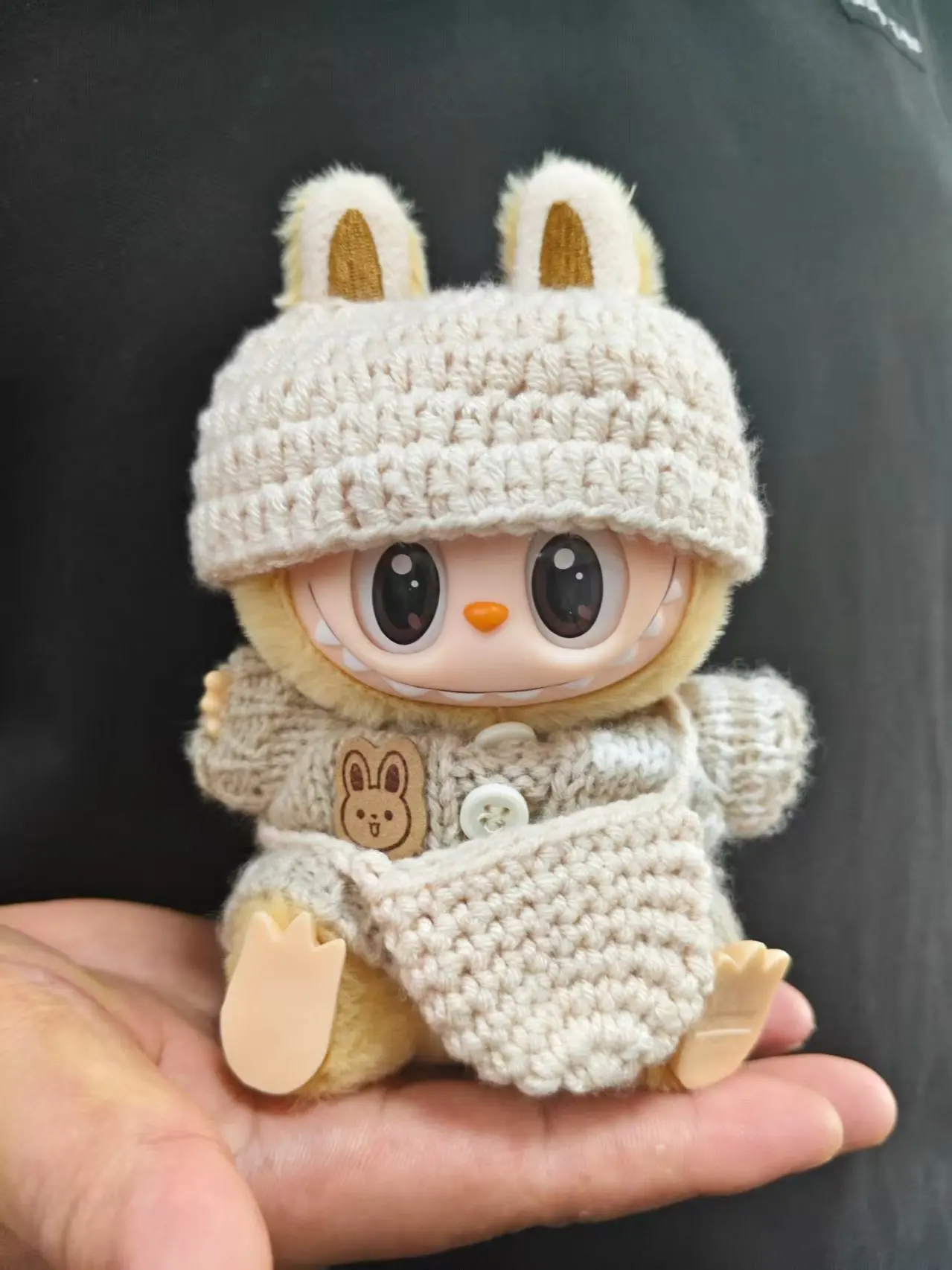 

Hand-woven for 15-17 Cm V1v2v3 Labubu Clothes Outfit Labubu Diy Sitting Party Bag Dolls Accessories Cute Decoration