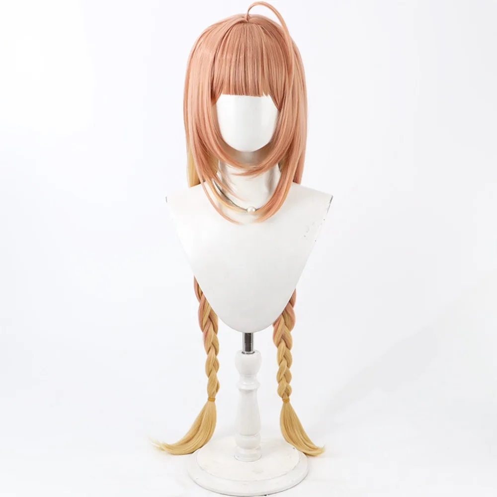 Blue Archive Endou Shimiko Cosplay Wig Simulation Scalp Dual Color Gradient Hair