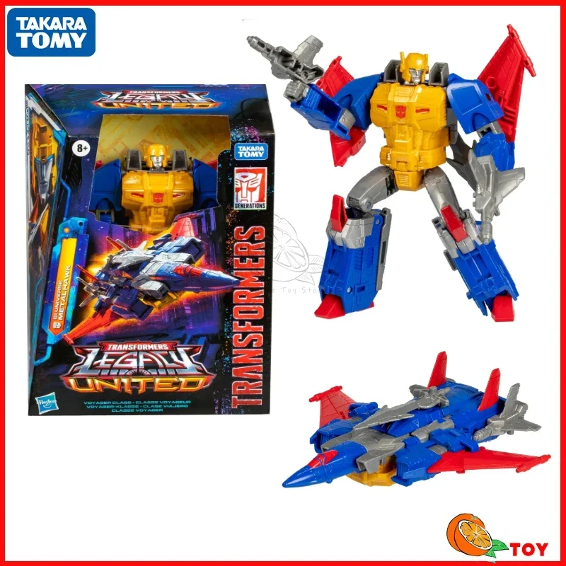 In stock Takara Tomy Transformers toys Legacy United Metalhawk Model Robot Collection Action Figure Toys Gifts Hobby