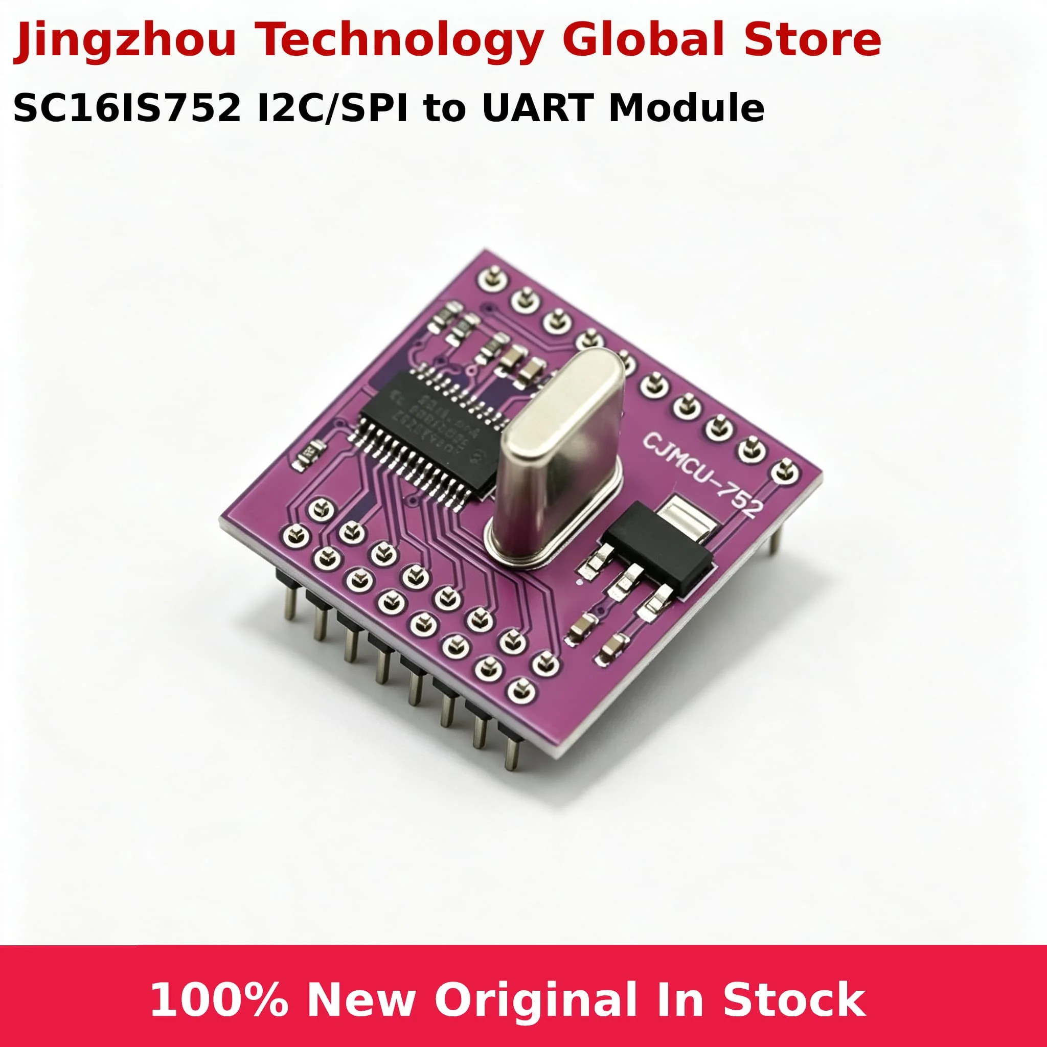 New SC16IS752 IIC I2C/SPI Bus to UART Interface Dual-Channel Conversion Board Module
