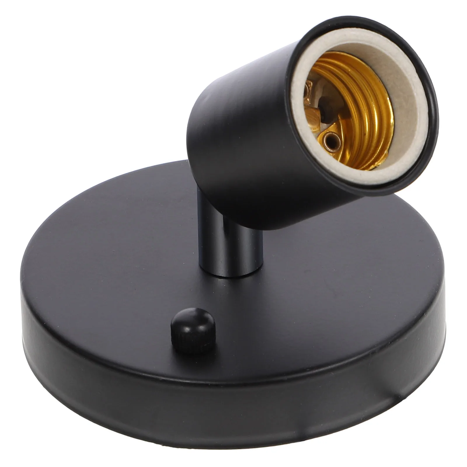 

E27 Rotatable Lamp Holder Iron Base Compatible Bulbs Socket Ceiling Wall Light Pendant DIY Home Decor
