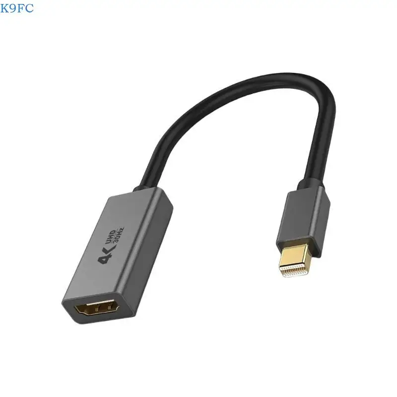 

K9FC Aluminum Mini DP Hdmis Adapter 4K60Hz Gold Plate Port Laptop Projectors
