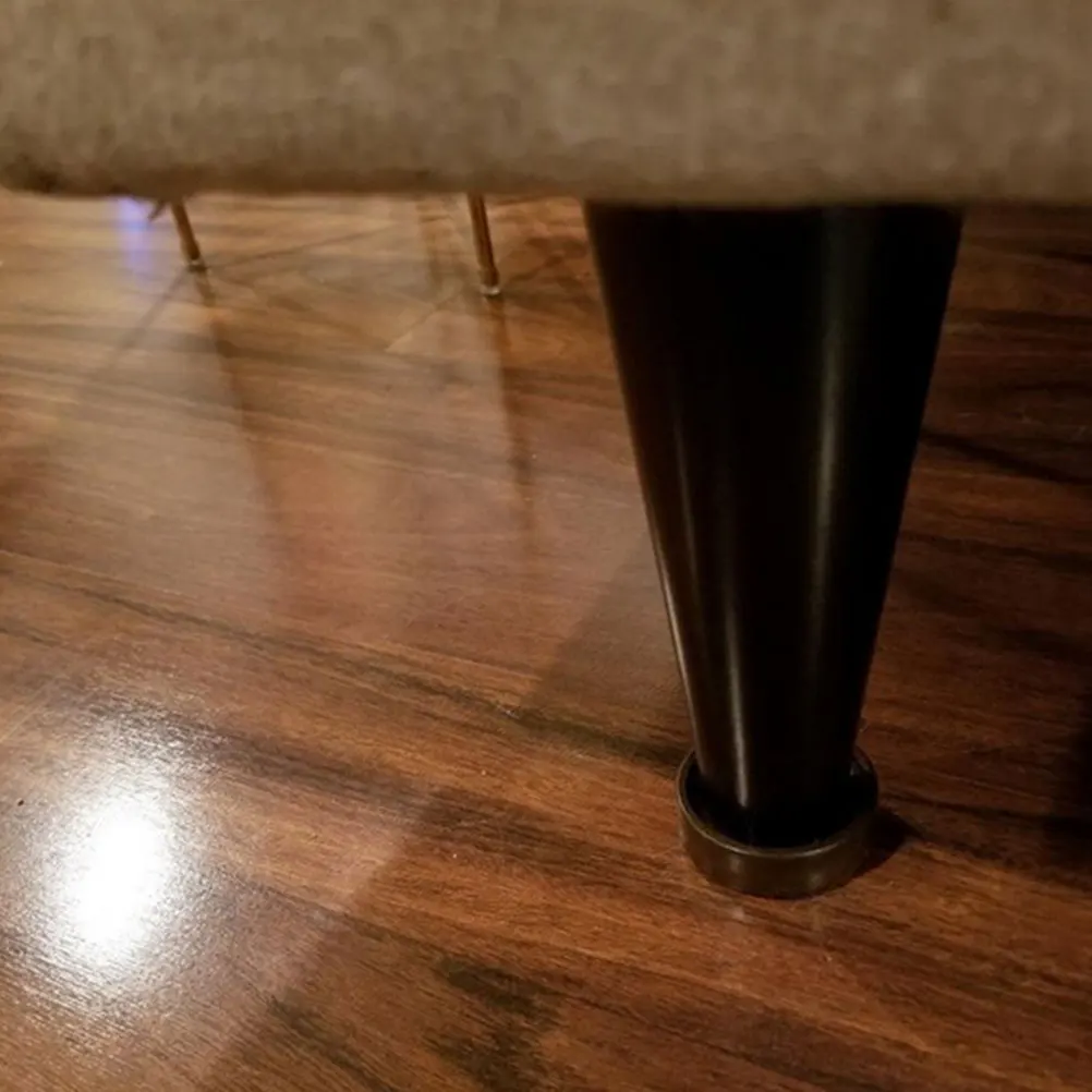

10pcs Non Slip Floor Protectors Brown 43mm Inner Diameter Thick Shockproof Piano Caster Cups Foot Pads Table Leg Mats
